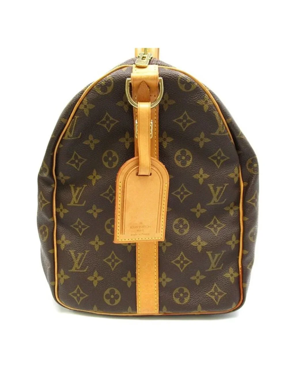 Louis Vuitton Keepall Bandouliere 50 Monogram Boston Bag Brown